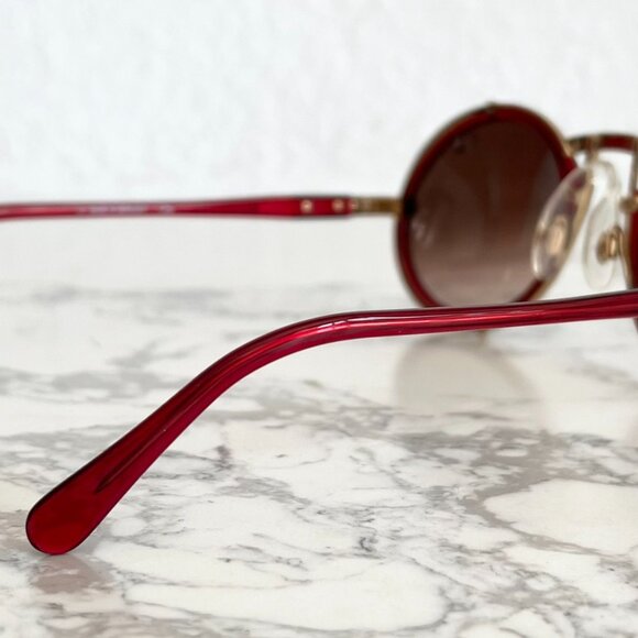 Cazal 644 Sunglasses Legend Color 010 Red Gold Brown Sun Glasses Authentic New - Picture 7 of 10